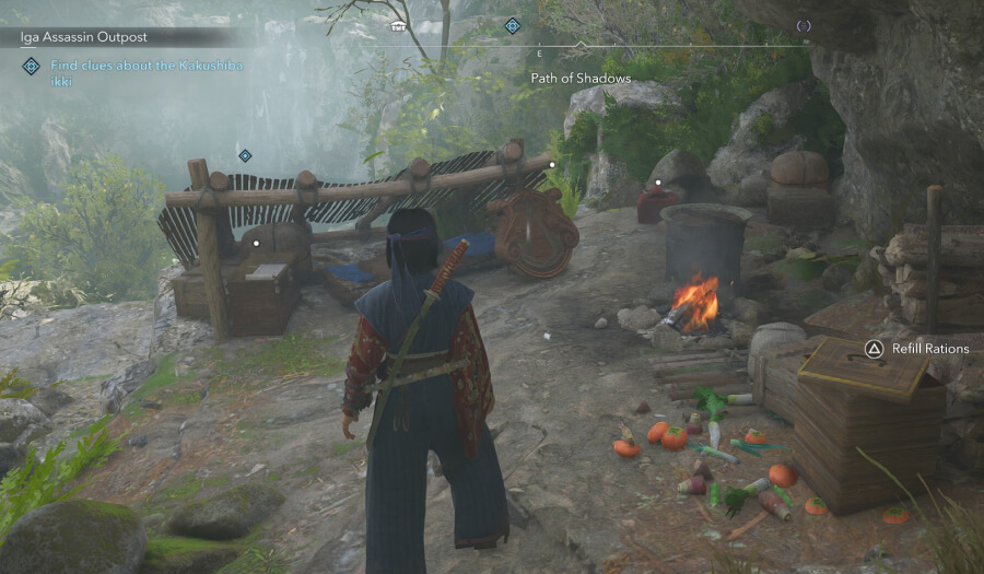 assassins creed shadow iga assassin outpost end