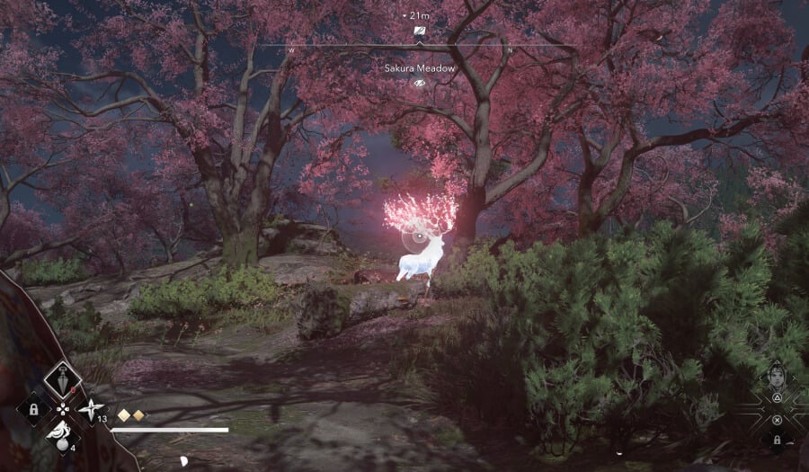 assassins creed shadow legendary sumi e sakura shika deer good spawn