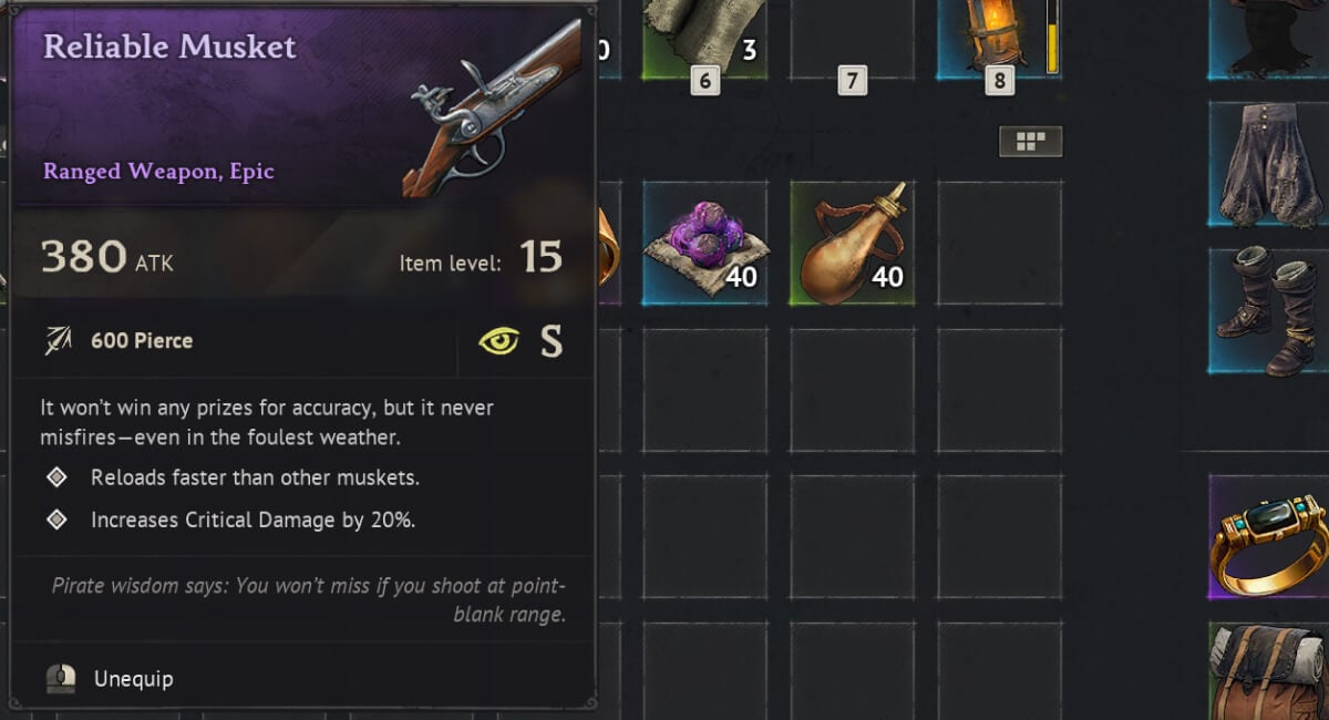 windrose best builds best ranged build reliable musket