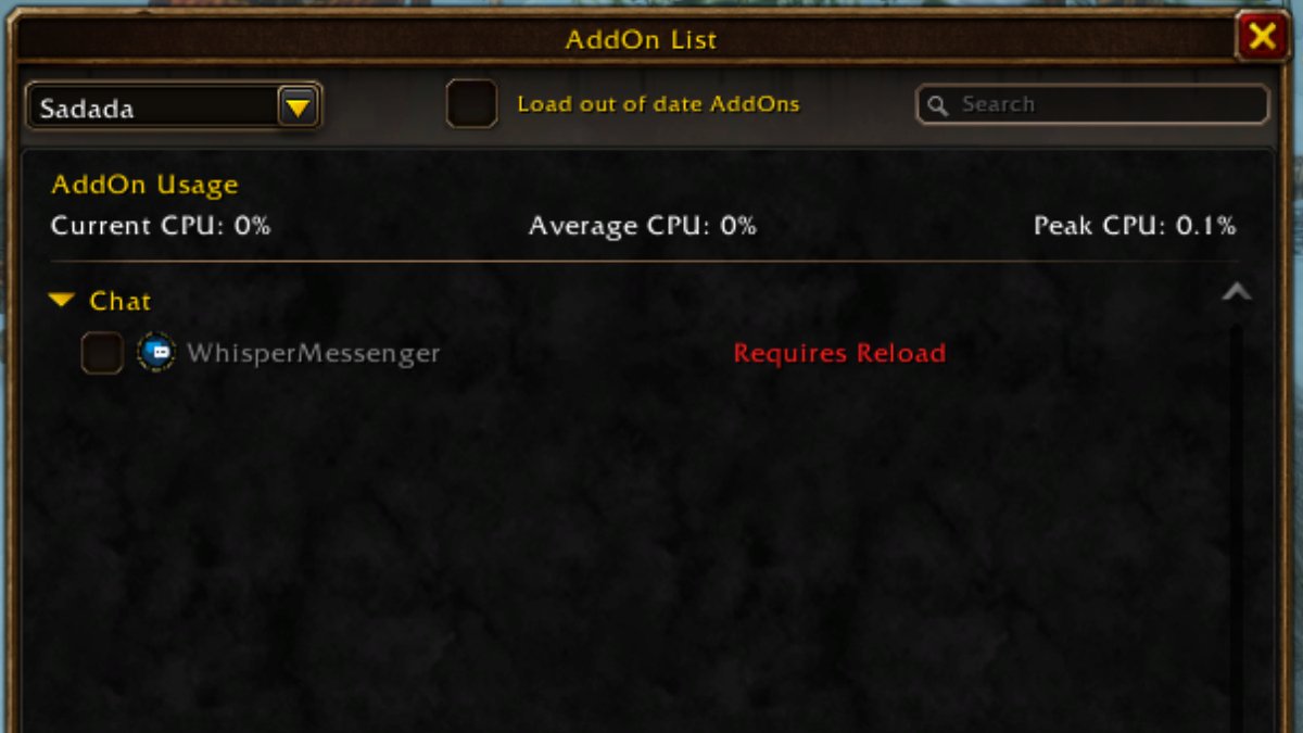 addons menu wow forever