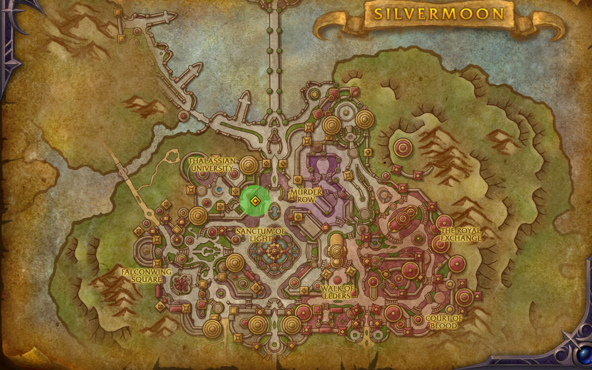 sindorei tanning oil map