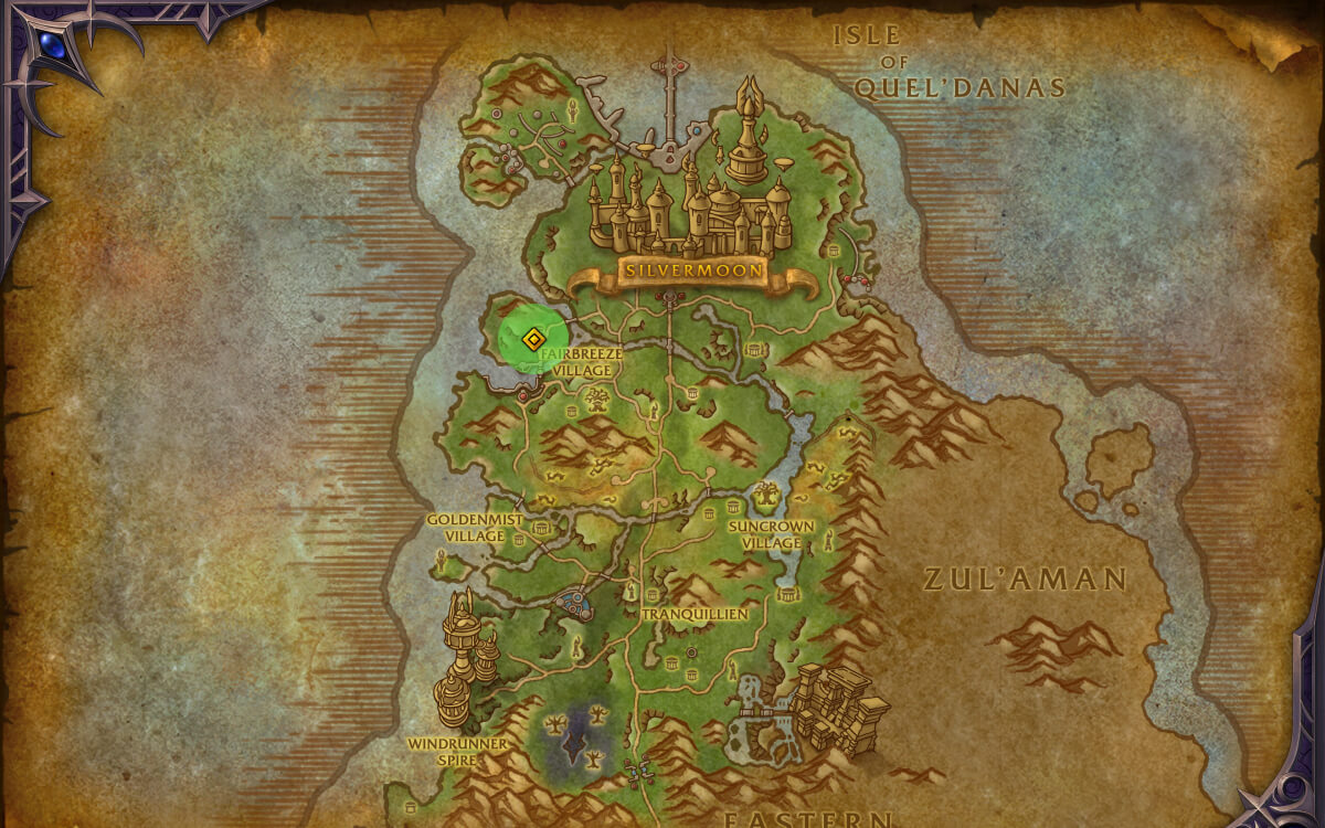 sindorei gem faceters map