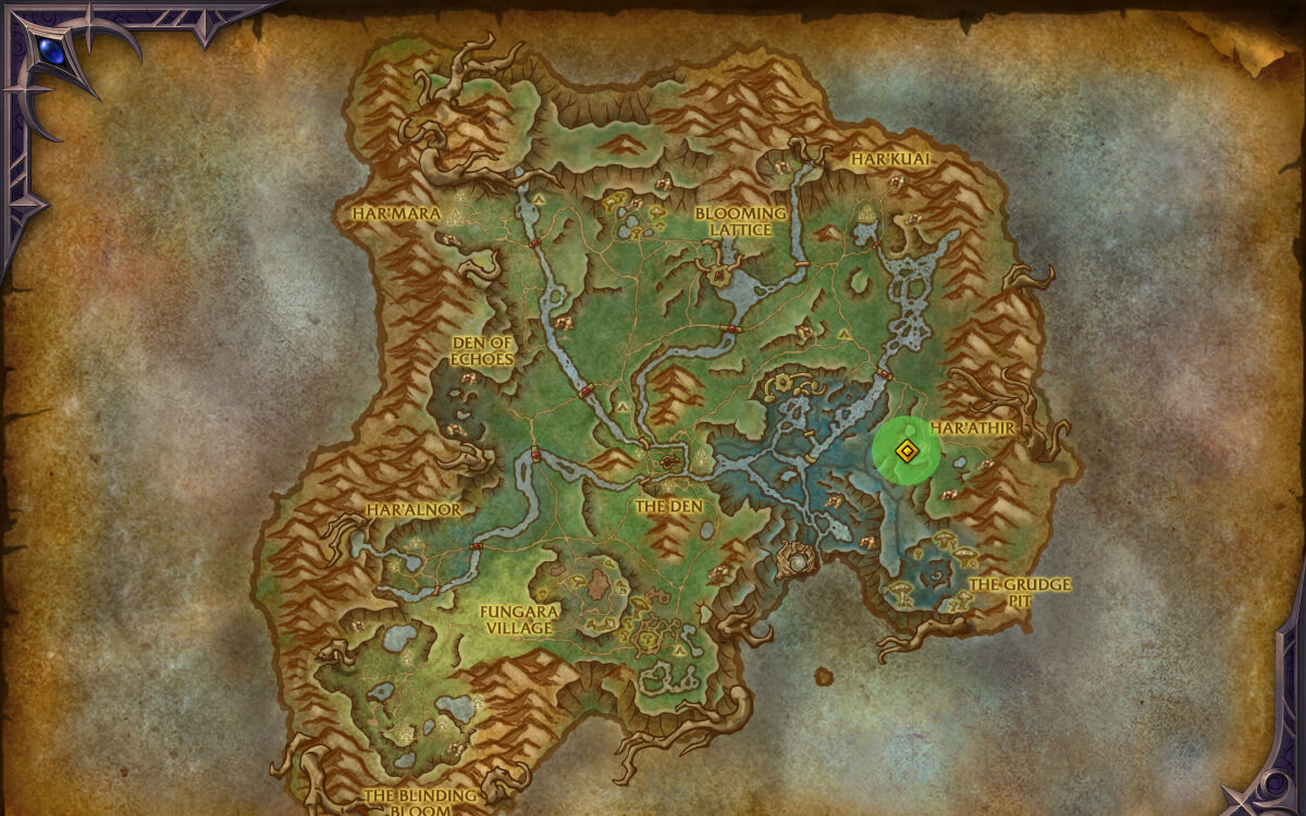 wooden weaving sword map