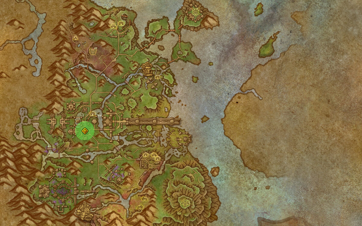 carefully racked spear map