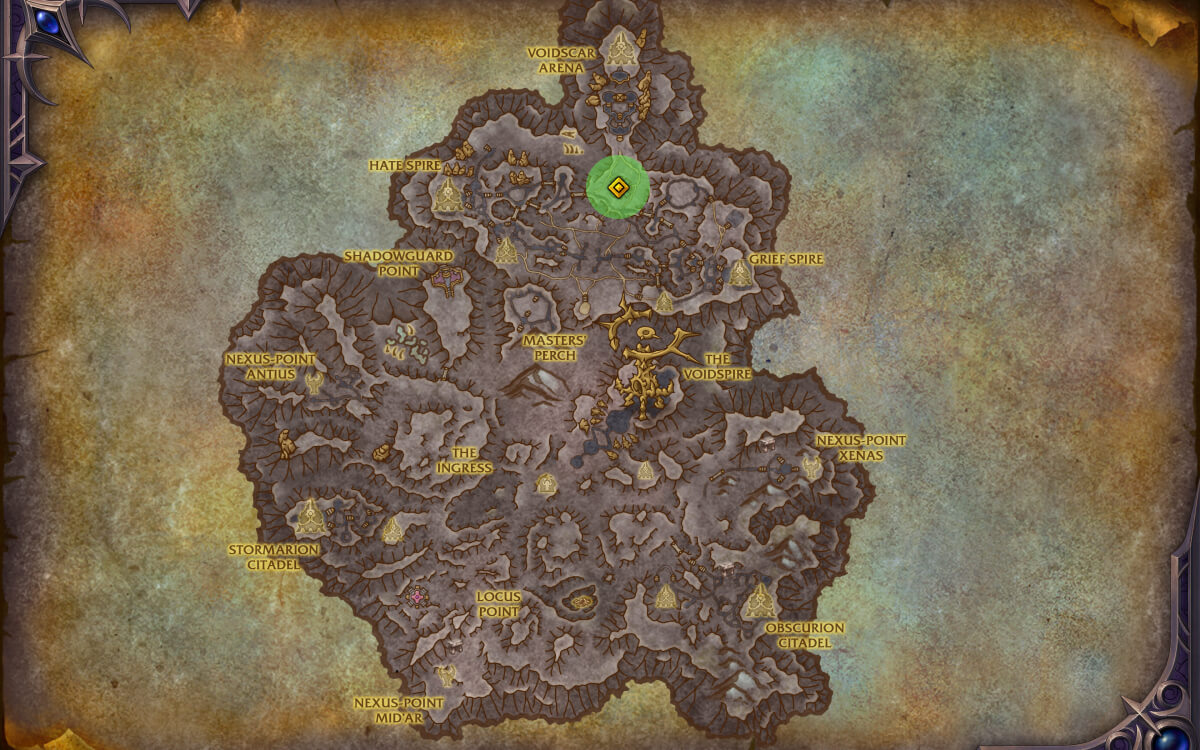 lost voidstorm satchel map