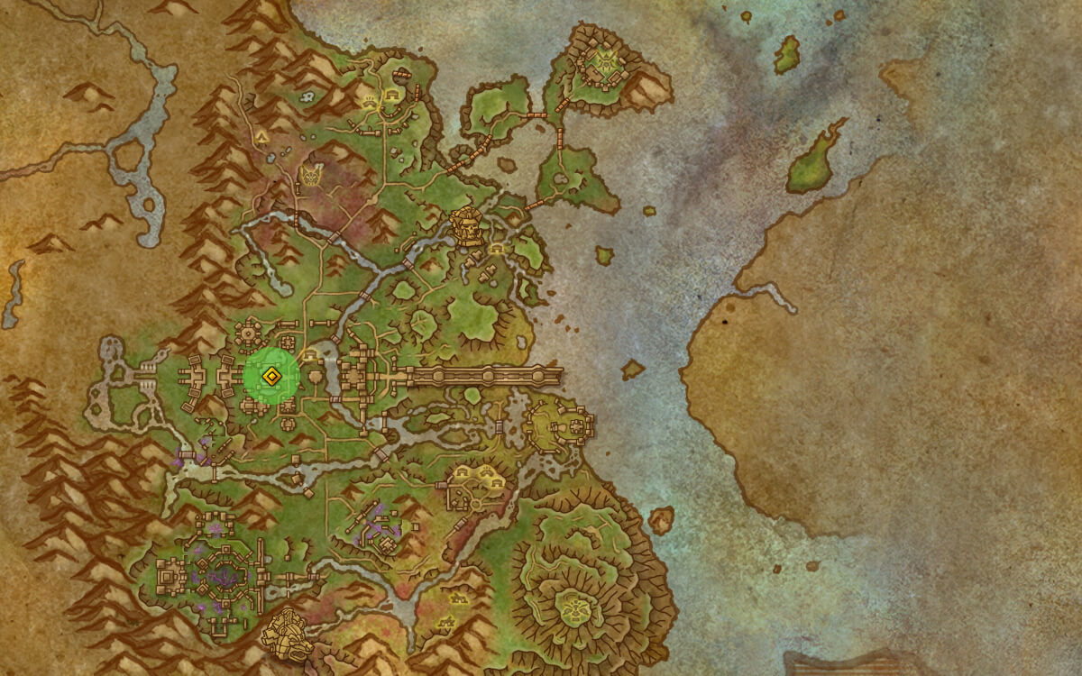 bundle of tanners trinkets map