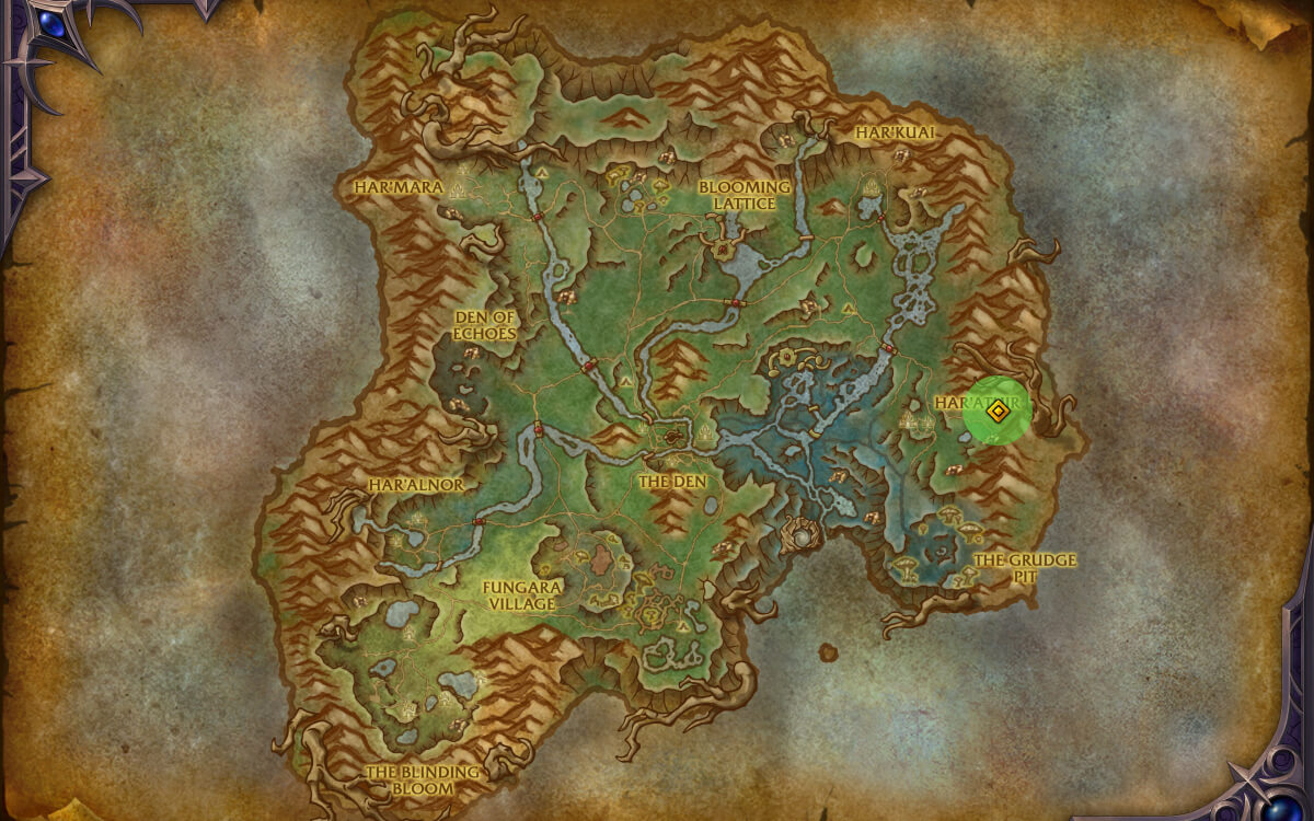 lightbloom afflicted hide map