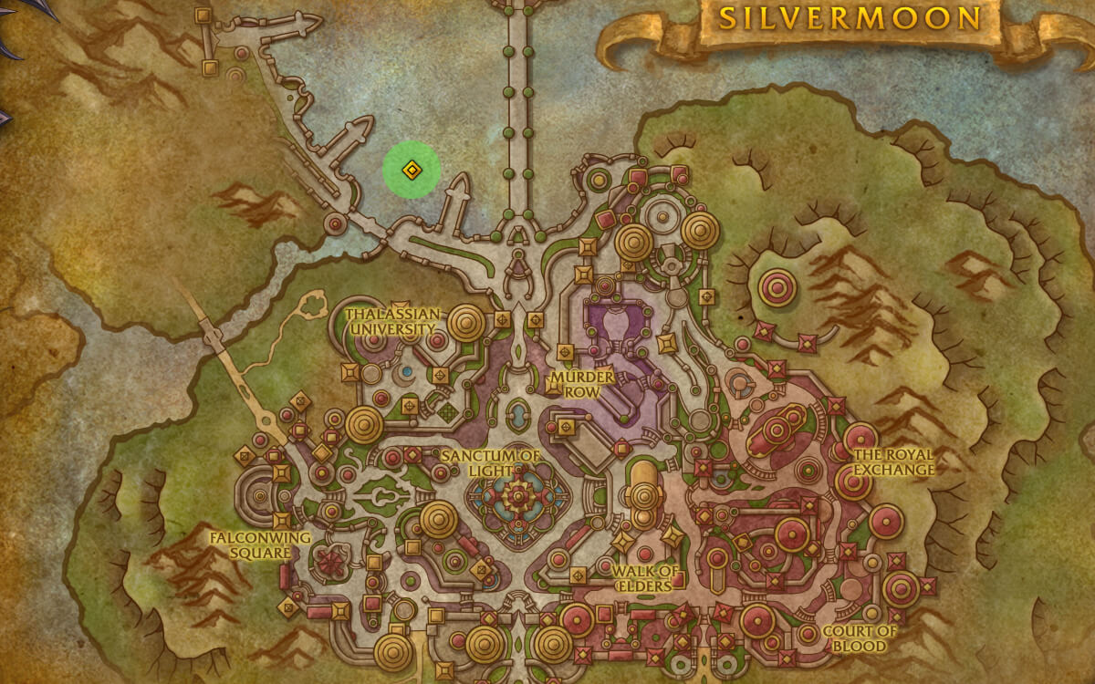 the darkway delve guide location map