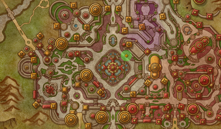 weekly dungeon location map
