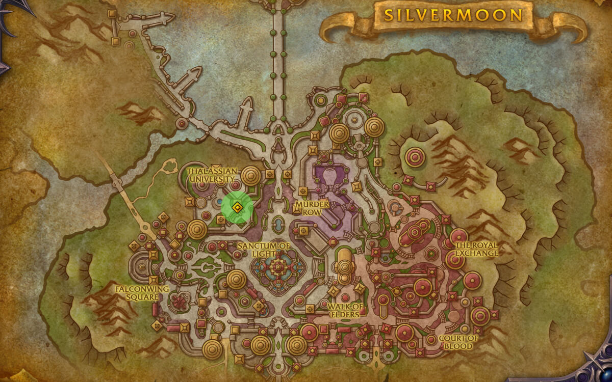 collegiat calamity entracne location map