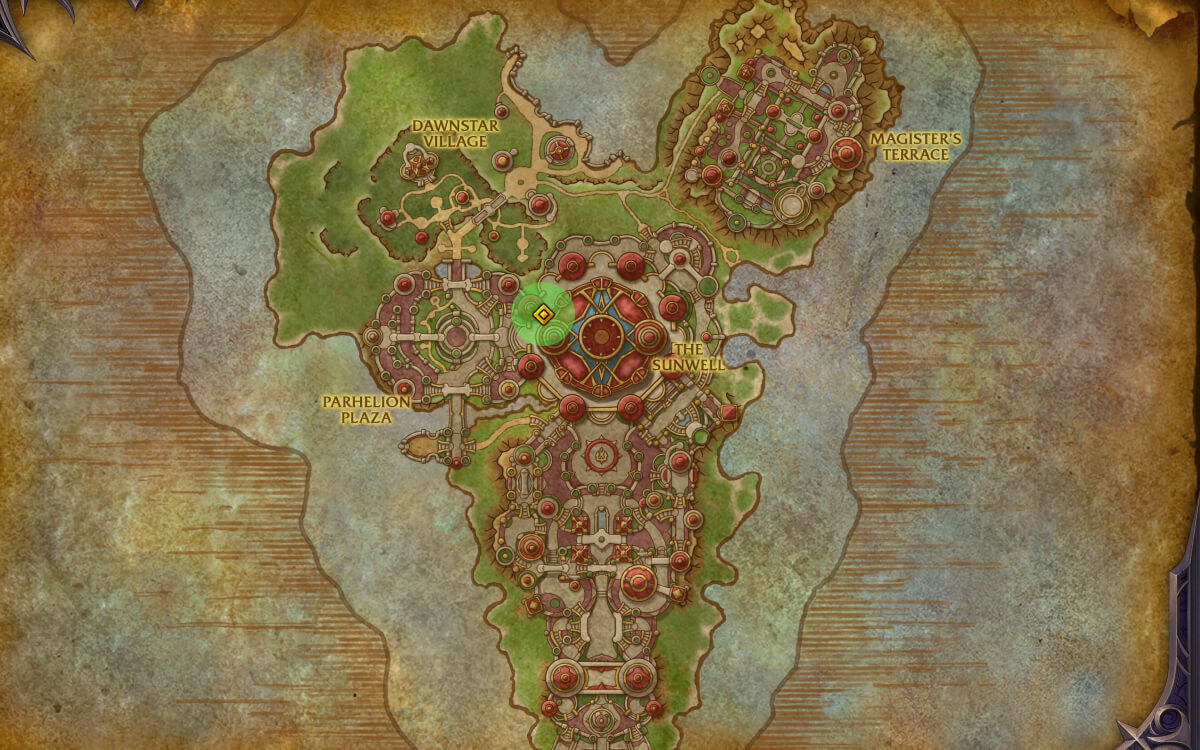 Parehellion Plaza Delve location map