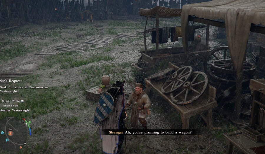 wagon and trade goods wagon workshop