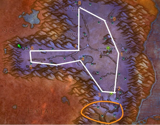 black lotus farm route winterspring