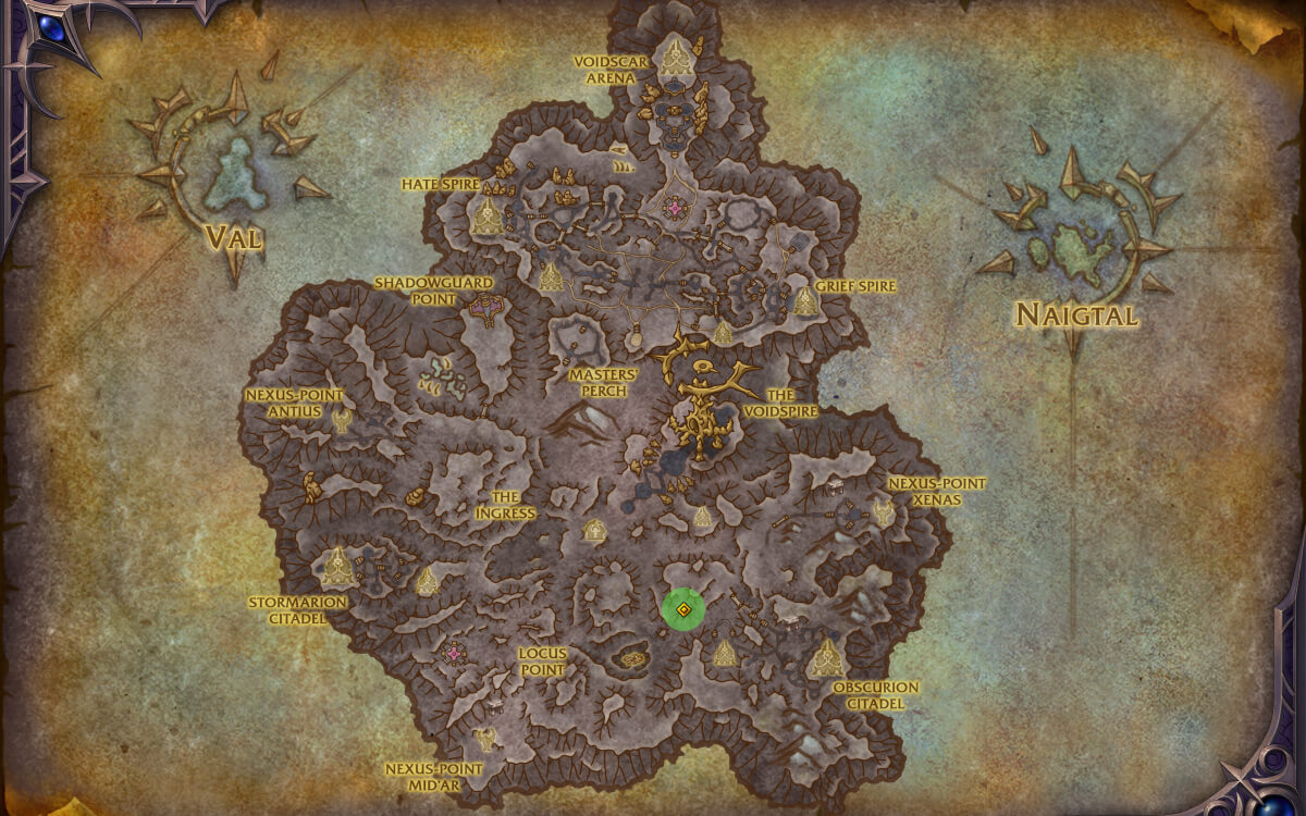 research console map
