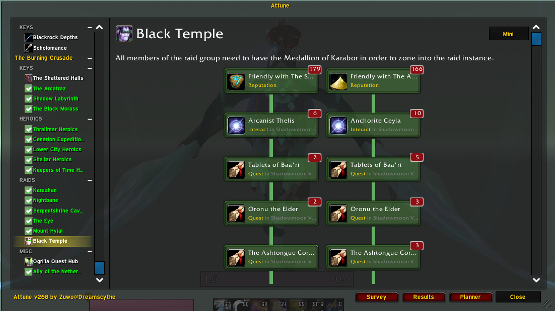 Attune Addon TBC Classic