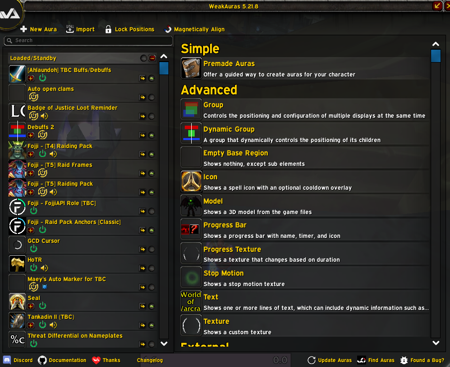 WeakAuras TBC Classic