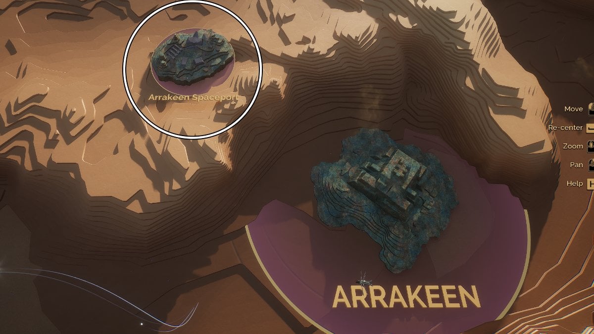 dune awakening the great convention part three prelude to a journey arrakeen spaceport location
