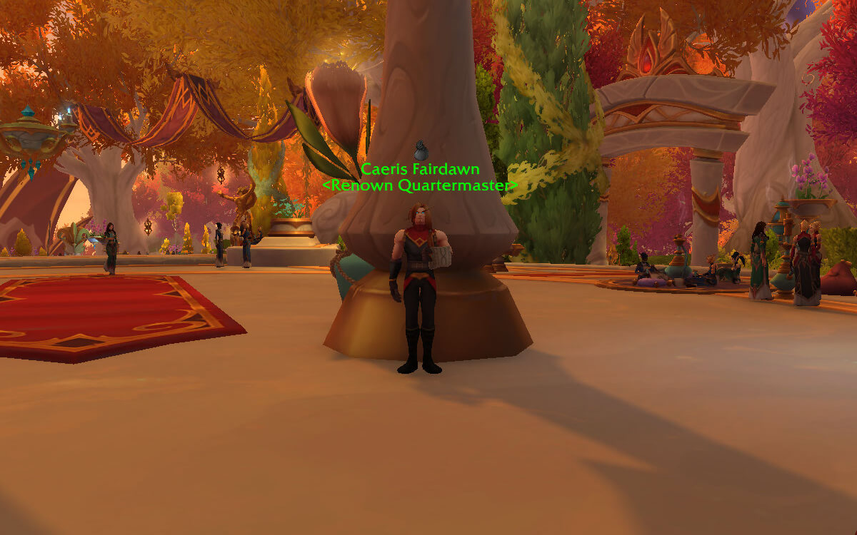 caeris fairdwn renown quatermaster location