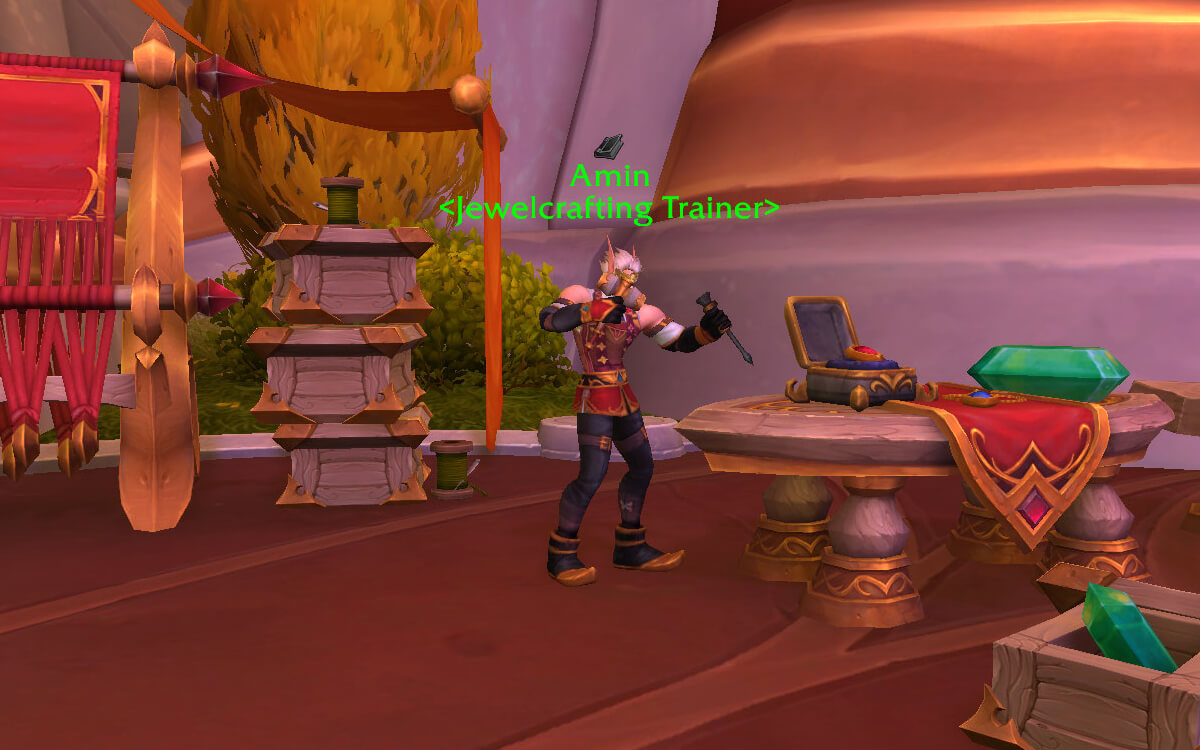 jewelcrafting trainer location
