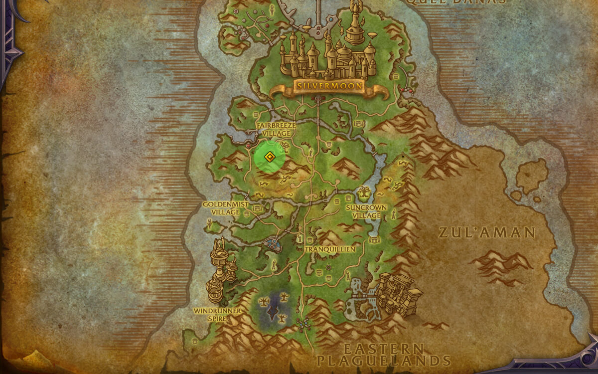 caeris fairdwn renown quatermaster location map