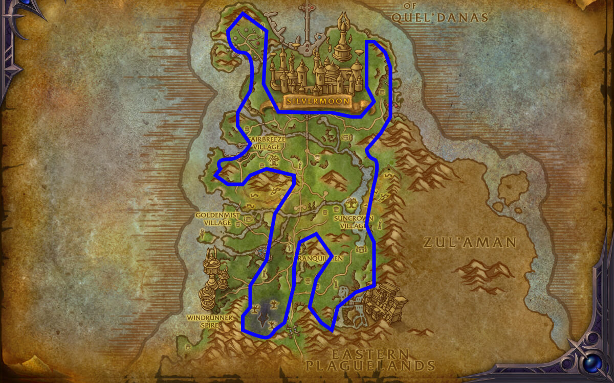 mining farming route eversong