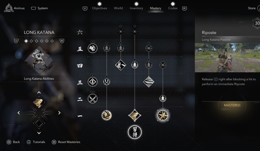 best skills to unlock first as yasuke long katana