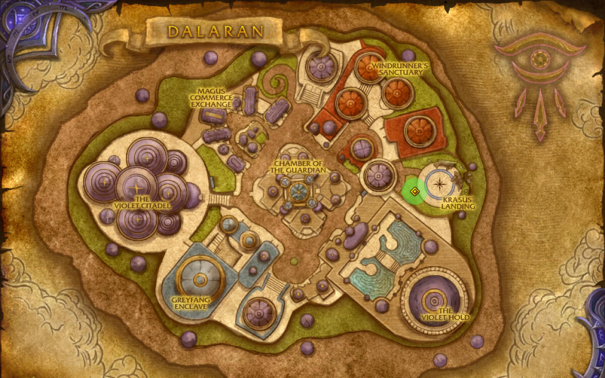 legion timewalking vendor aridormi in dalaran map location