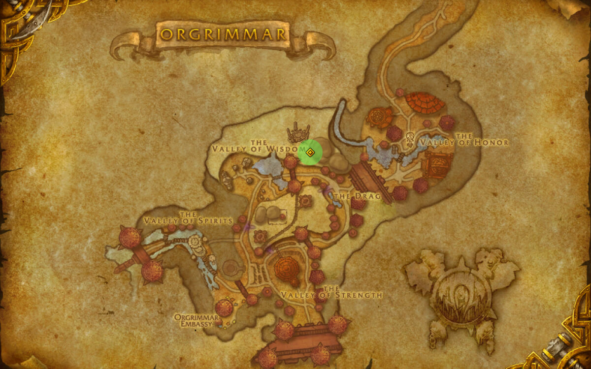 cataclysm timewalking vendor kiatke in orgrimmar map location