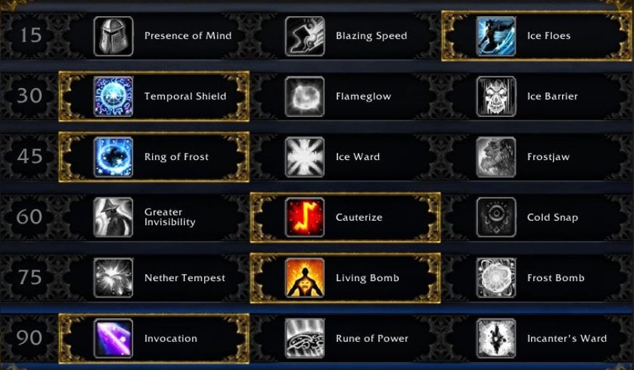 frost mage talent raid