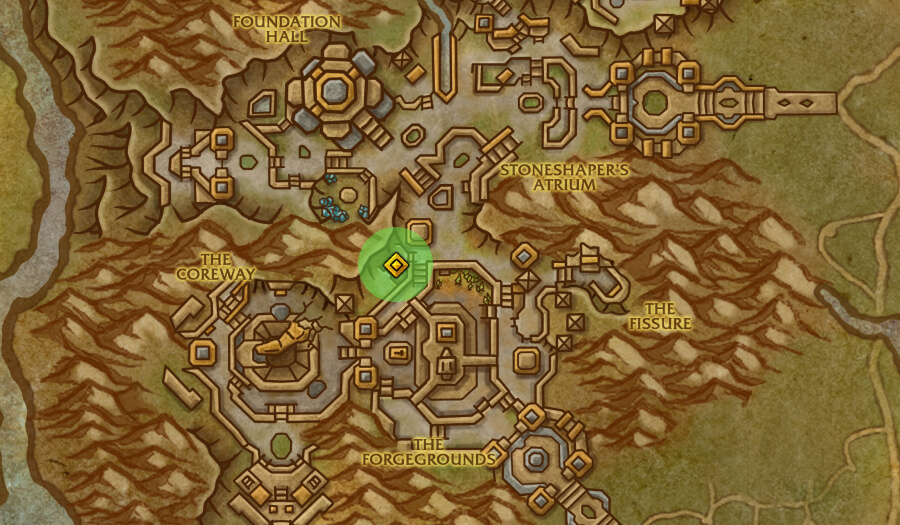 dornogal map flames radiance recruiter location