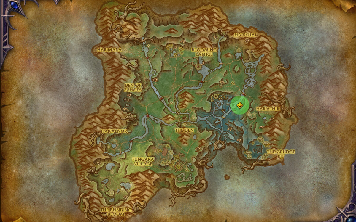 harandar beast lure location