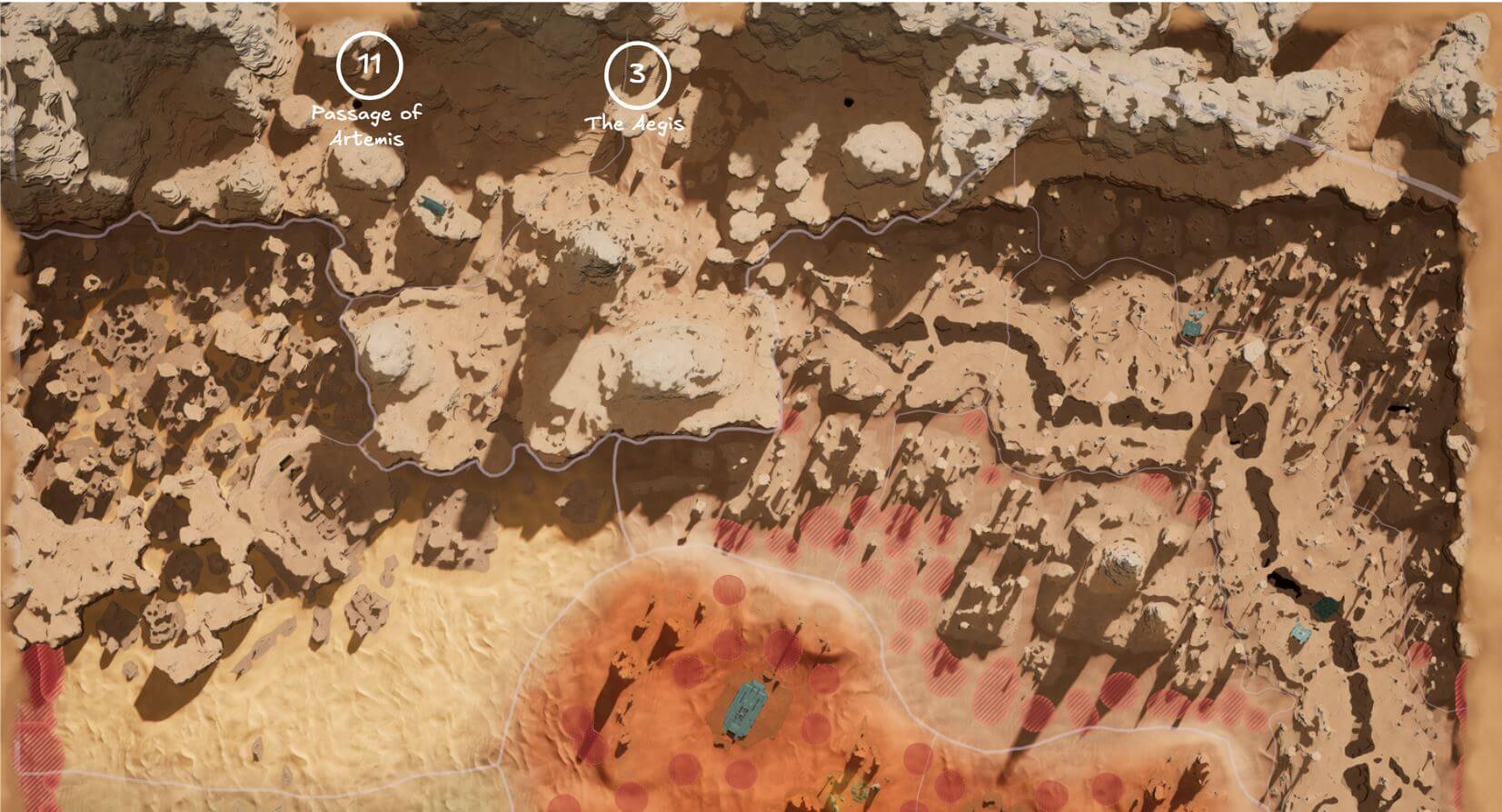dune awakening landsraad task kill atreides house troops western shield wall locations zoomed out.JPG