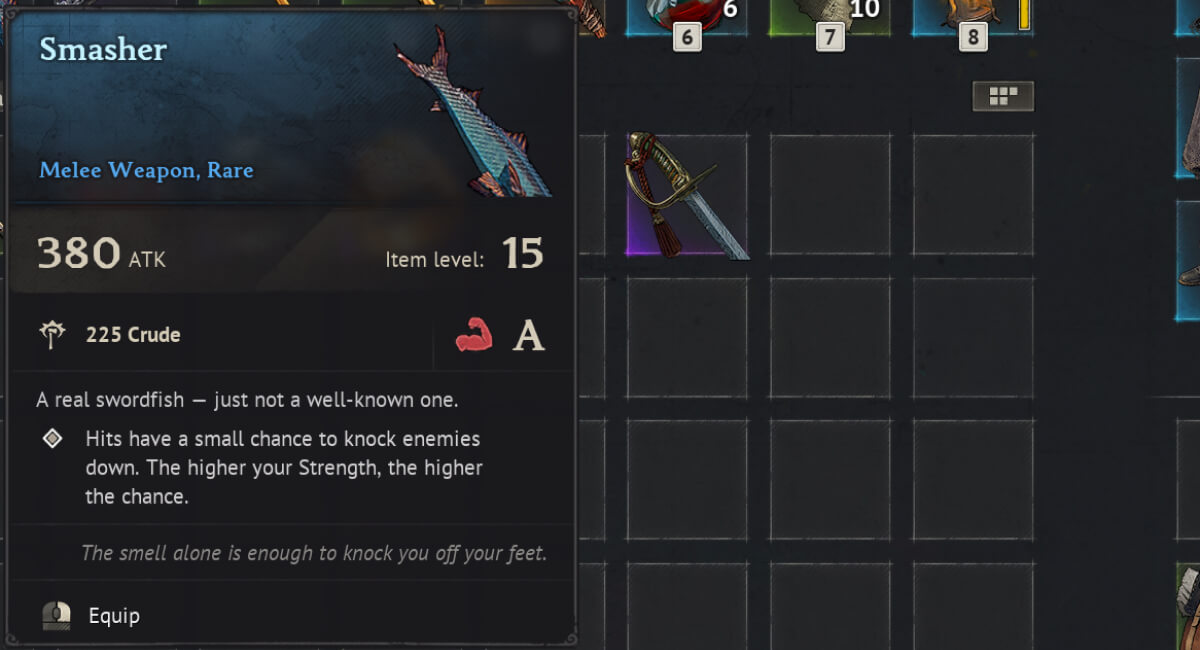 windrose how to get smasher secret weapon stats