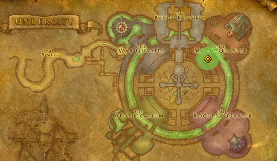 wow forever undercity location