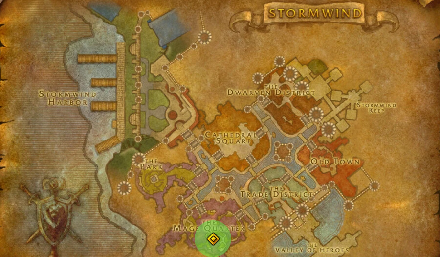 wow forever stormwind location