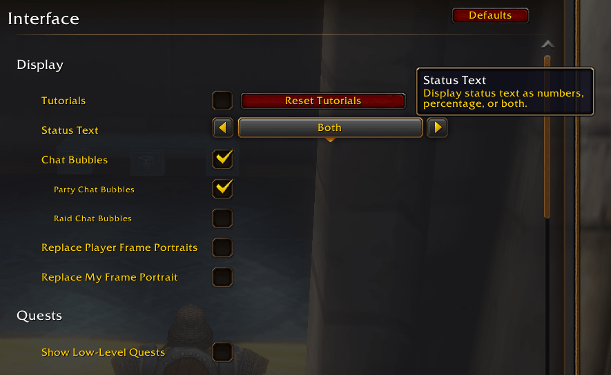 Interface WoW Forever