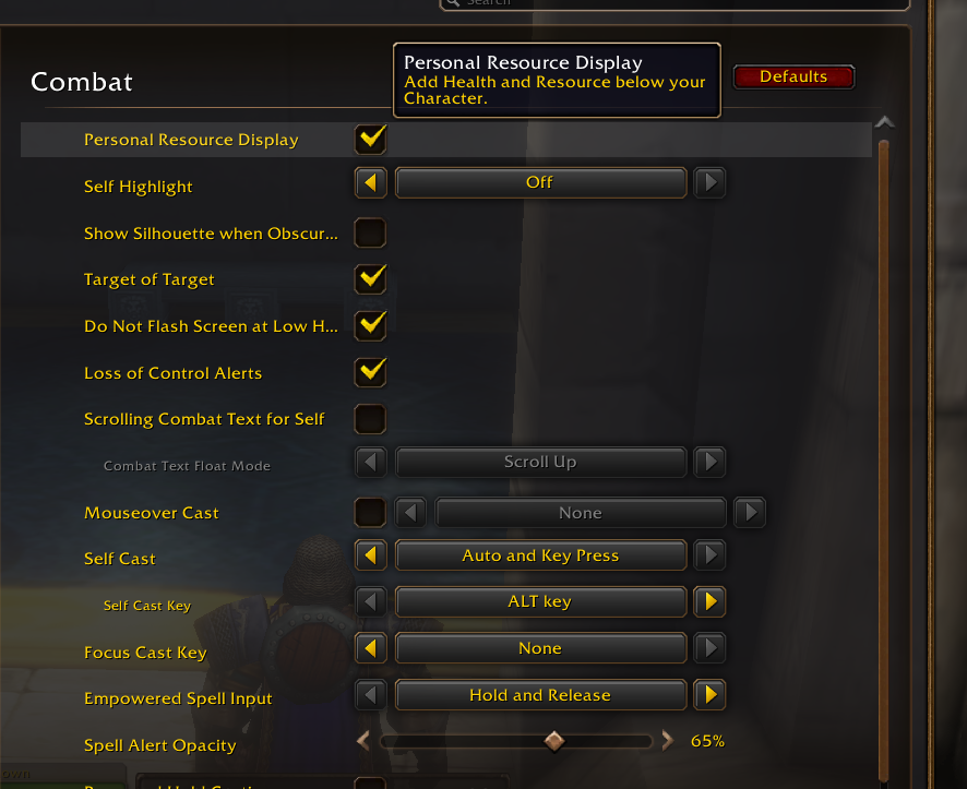 Personal Resource Display WoW Forever