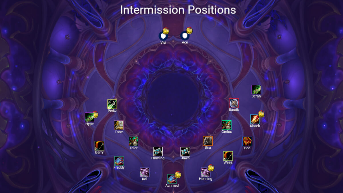 mythic midnight falls intermission positions