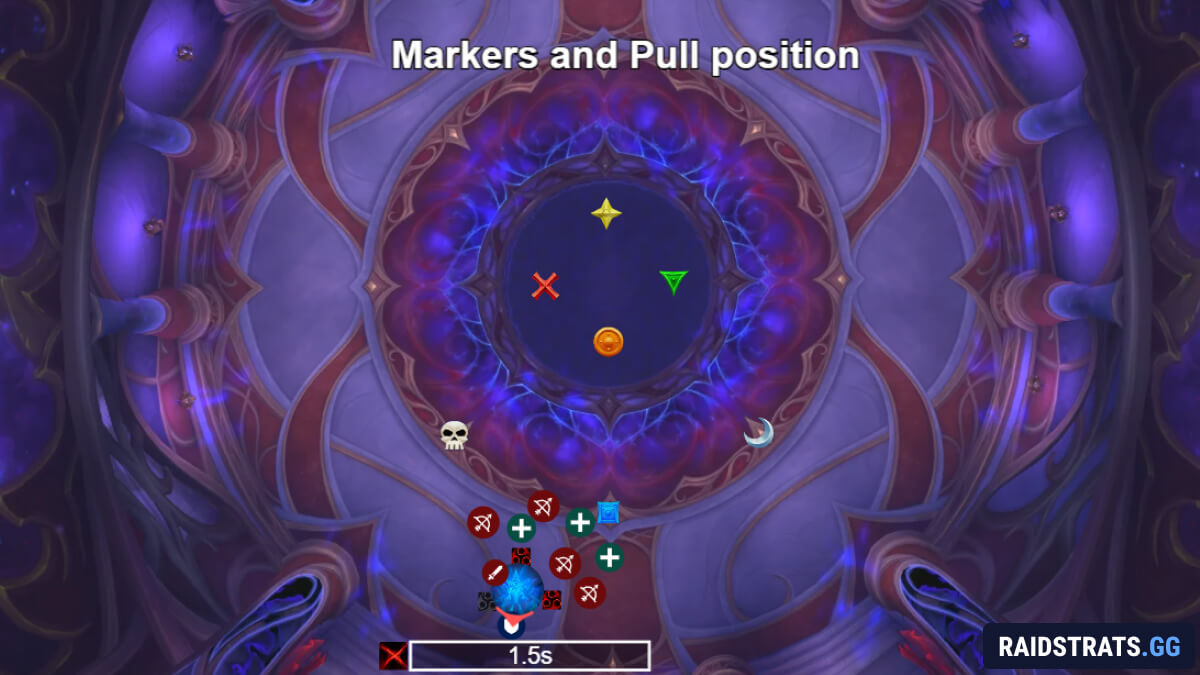 mythic midnight falls pull and positioning