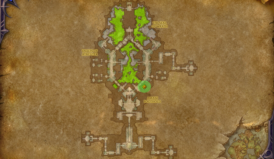 mummifeied lynxs paw location map