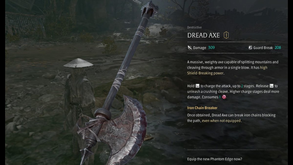 phantom blade zero dread axe