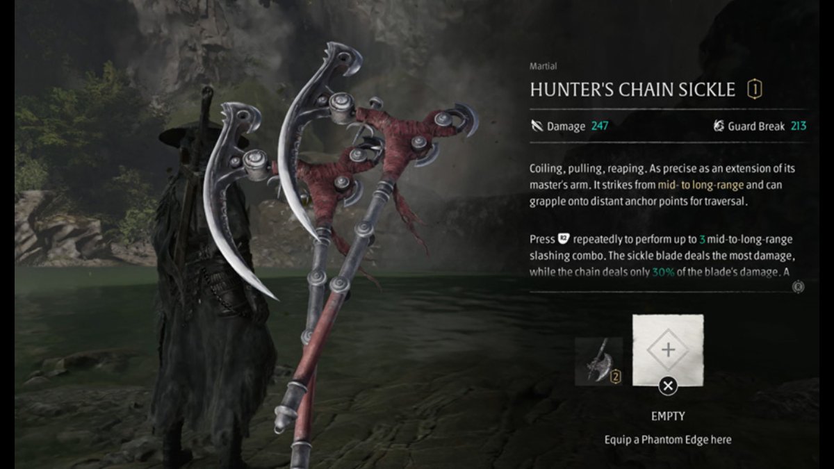 phantom blade zero hunter s chain sickle