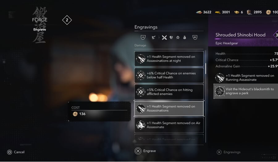 1 health segment removed