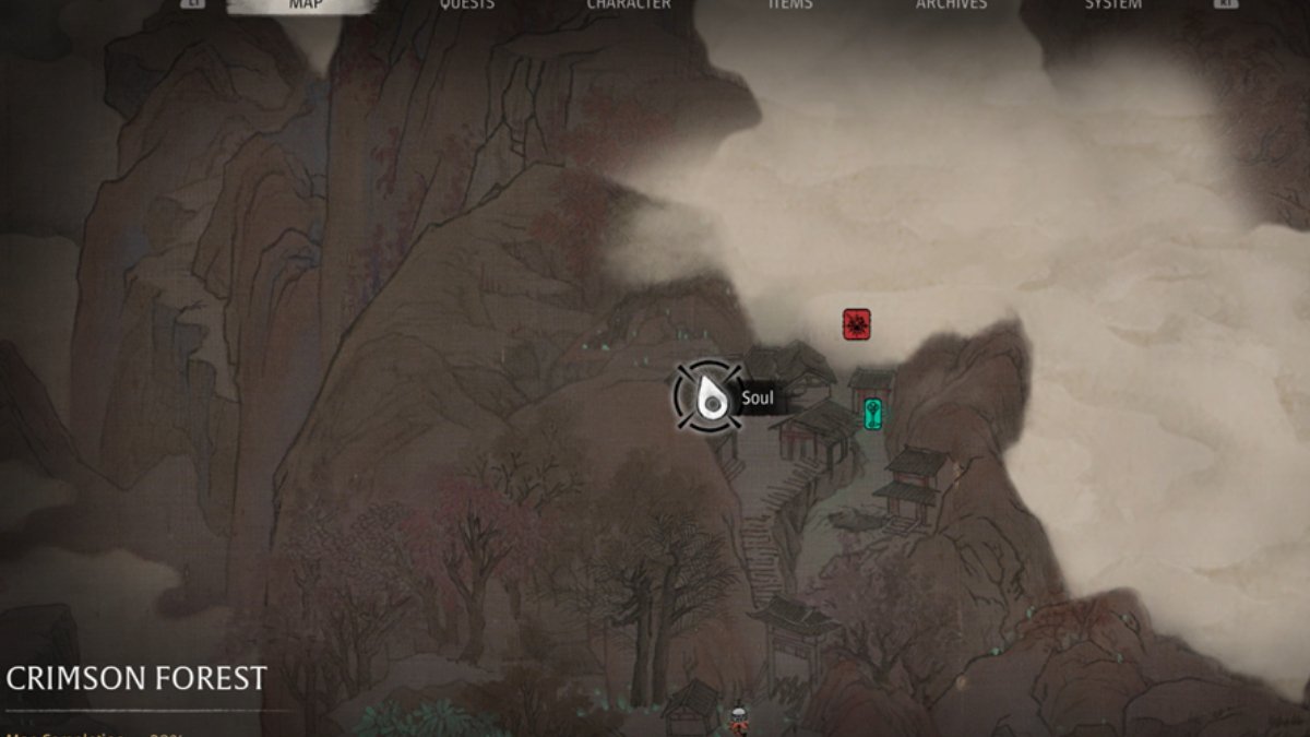 phantom blade zero forest outpost courtyard key map location