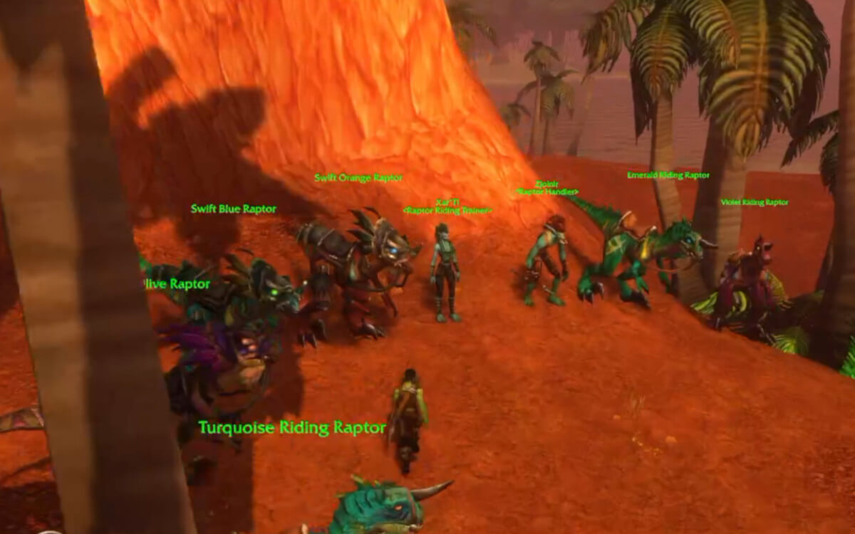 Troll mount vendors Durotar ingame